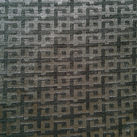 Cenia Skirt Silver Dk Grey Woven Lined Back Ruffle - Picture 5 of 6